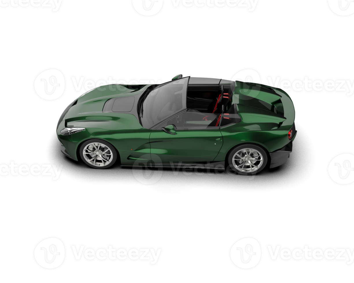 Realistic sport car isolated on background. 3d rendering - illustration png