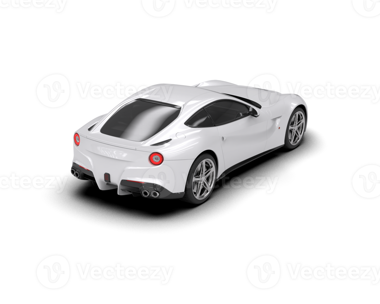 Realistic sport car isolated on background. 3d rendering - illustration png