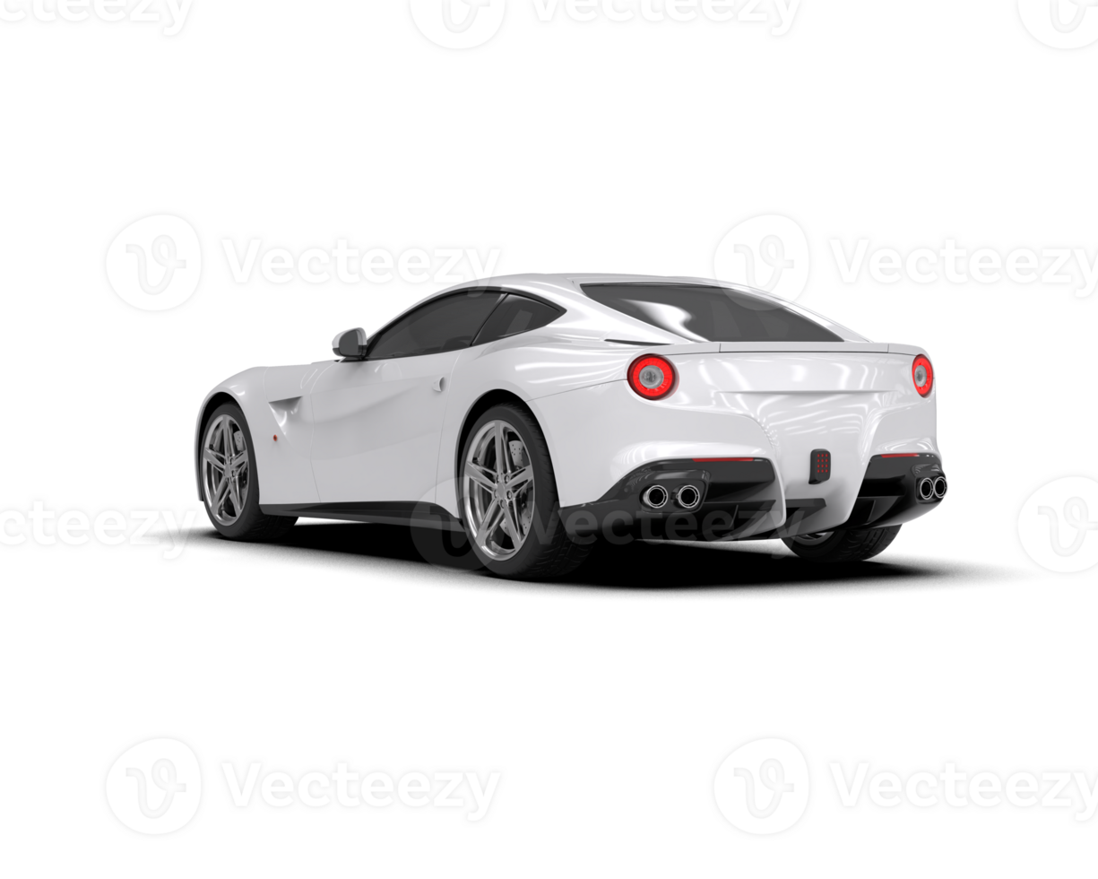 Realistic sport car isolated on background. 3d rendering - illustration png