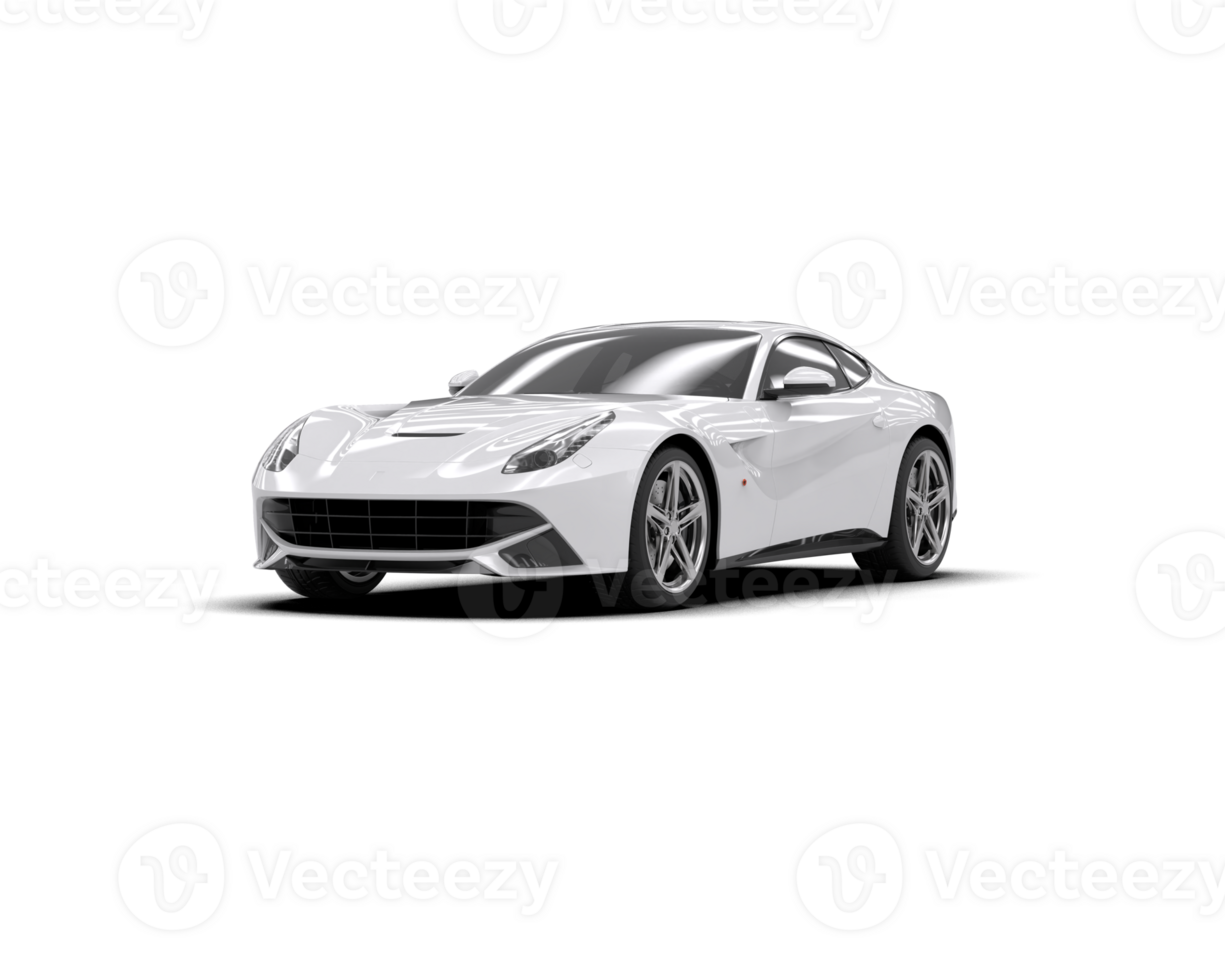 Realistic sport car isolated on background. 3d rendering - illustration png