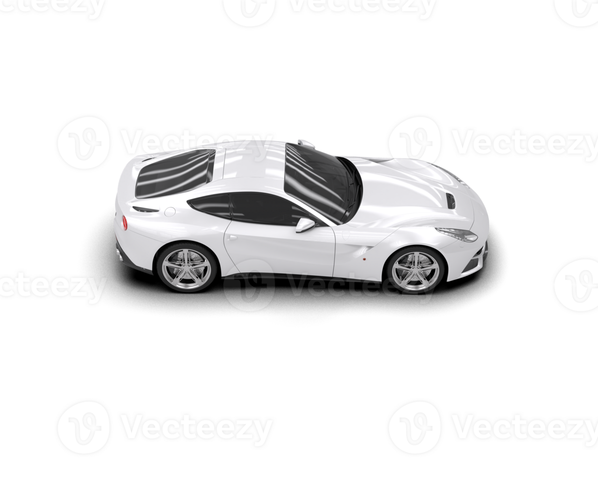 Realistic sport car isolated on background. 3d rendering - illustration png