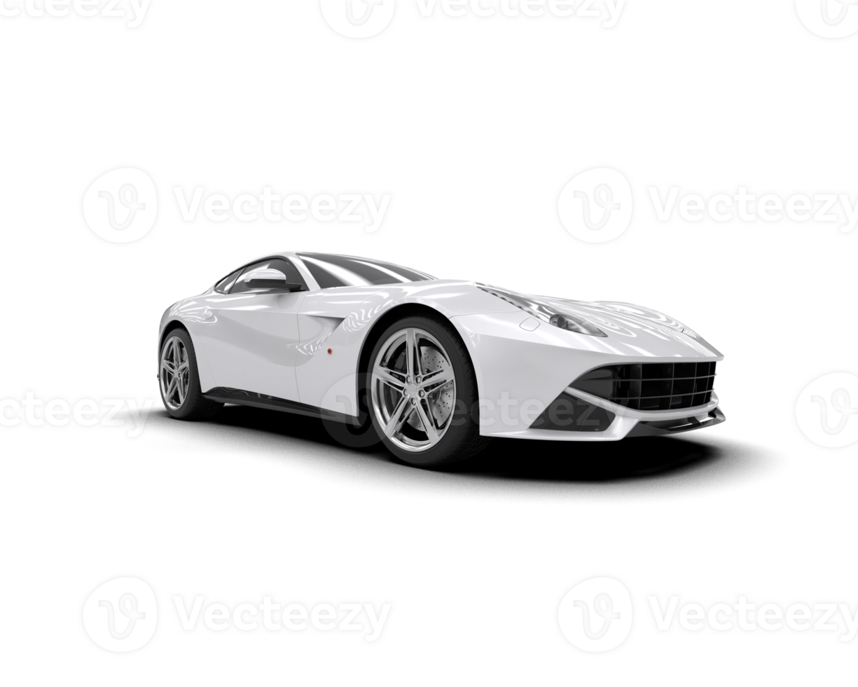 Realistic sport car isolated on background. 3d rendering - illustration png