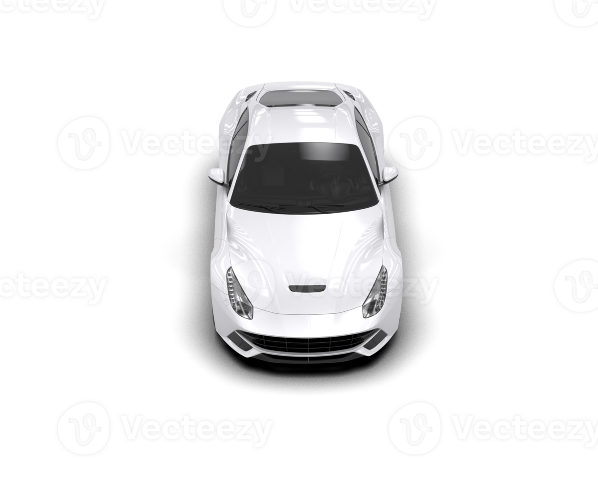 Realistic sport car isolated on background. 3d rendering - illustration png