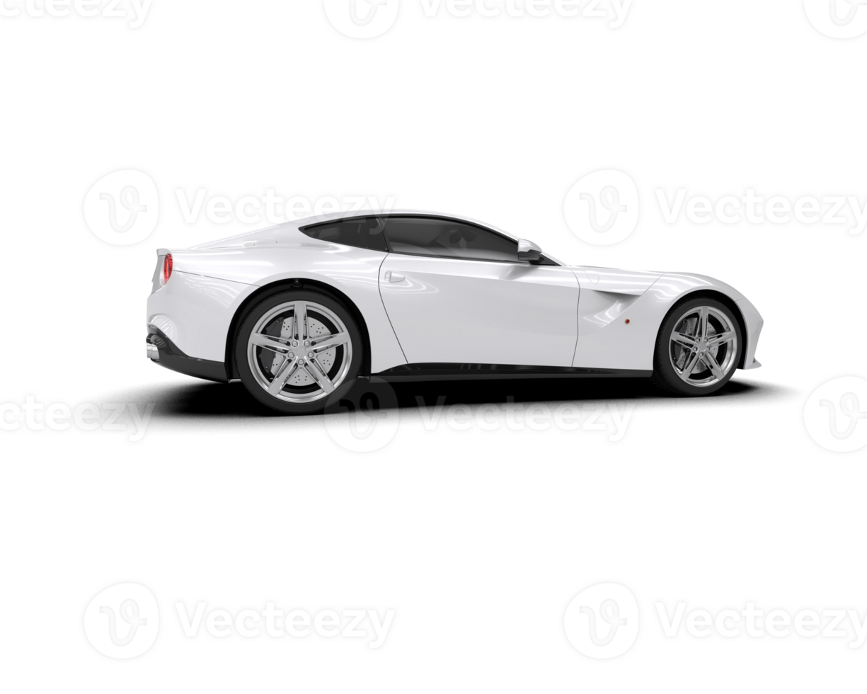 Realistic sport car isolated on background. 3d rendering - illustration png