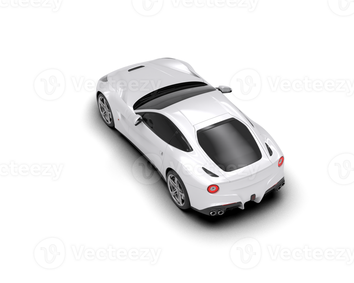 Realistic sport car isolated on background. 3d rendering - illustration png
