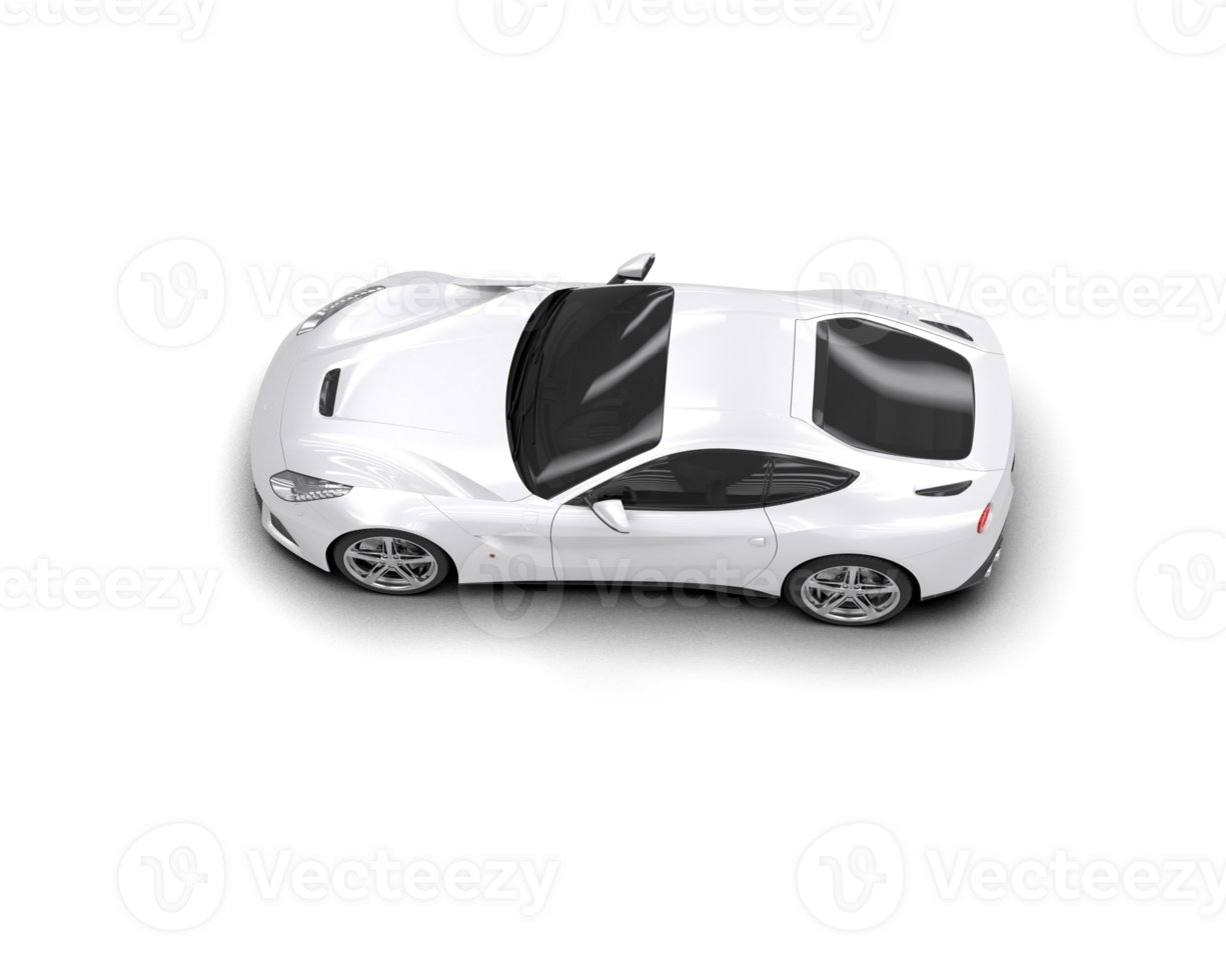 Realistic sport car isolated on background. 3d rendering - illustration png