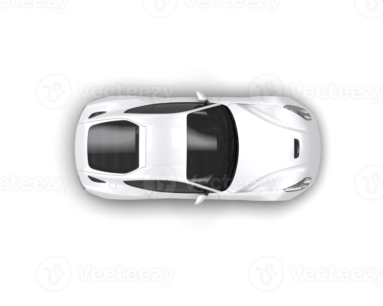 Realistic sport car isolated on background. 3d rendering - illustration png