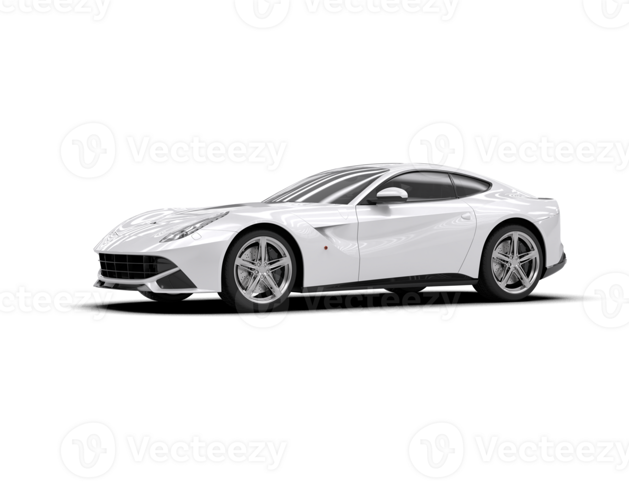 Realistic sport car isolated on background. 3d rendering - illustration png