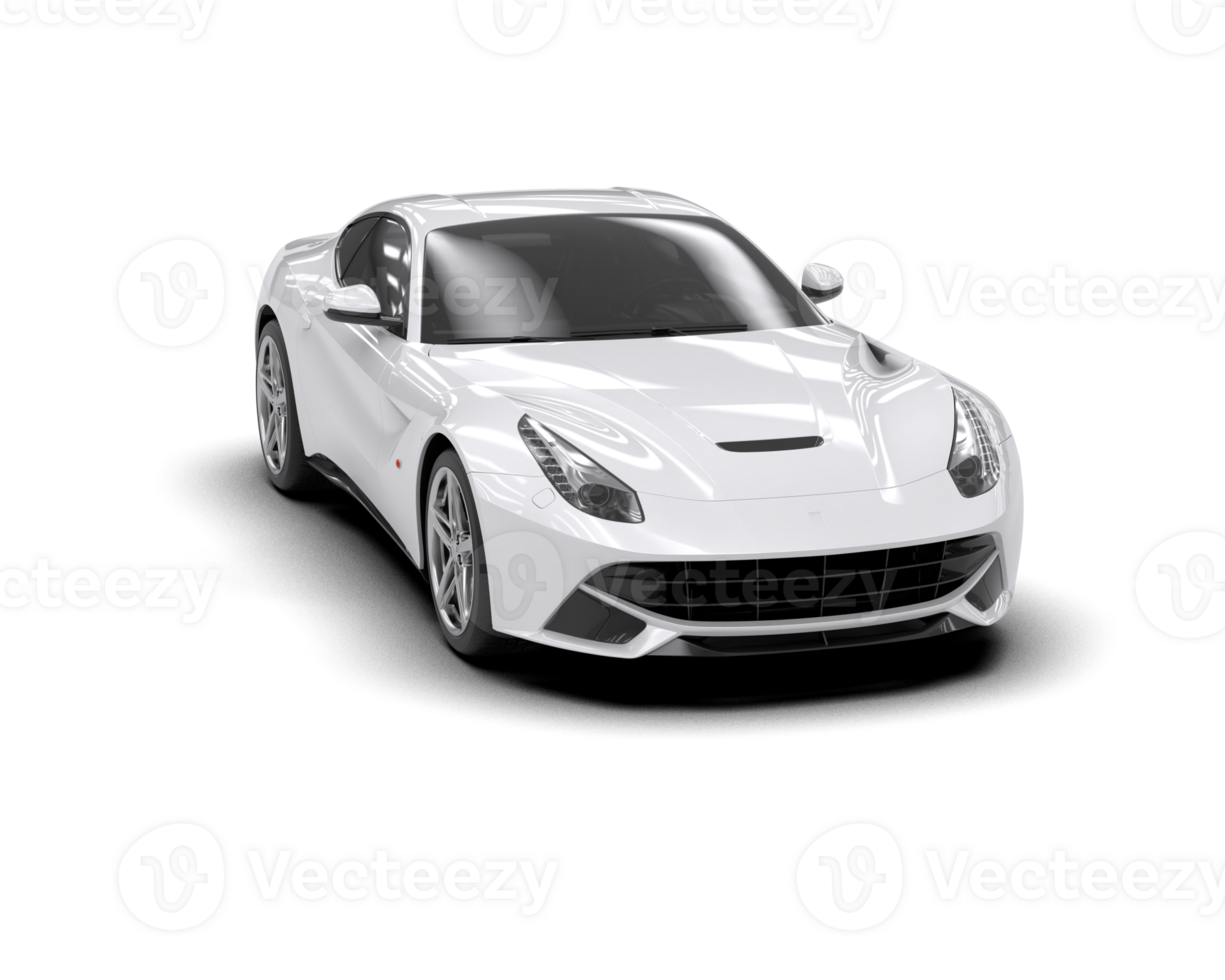 Realistic sport car isolated on background. 3d rendering - illustration png