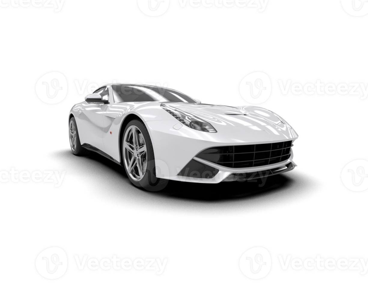 Realistic sport car isolated on background. 3d rendering - illustration png