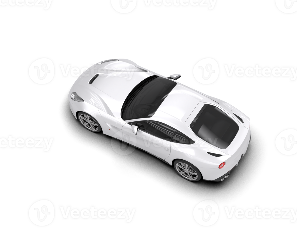 Realistic sport car isolated on background. 3d rendering - illustration png