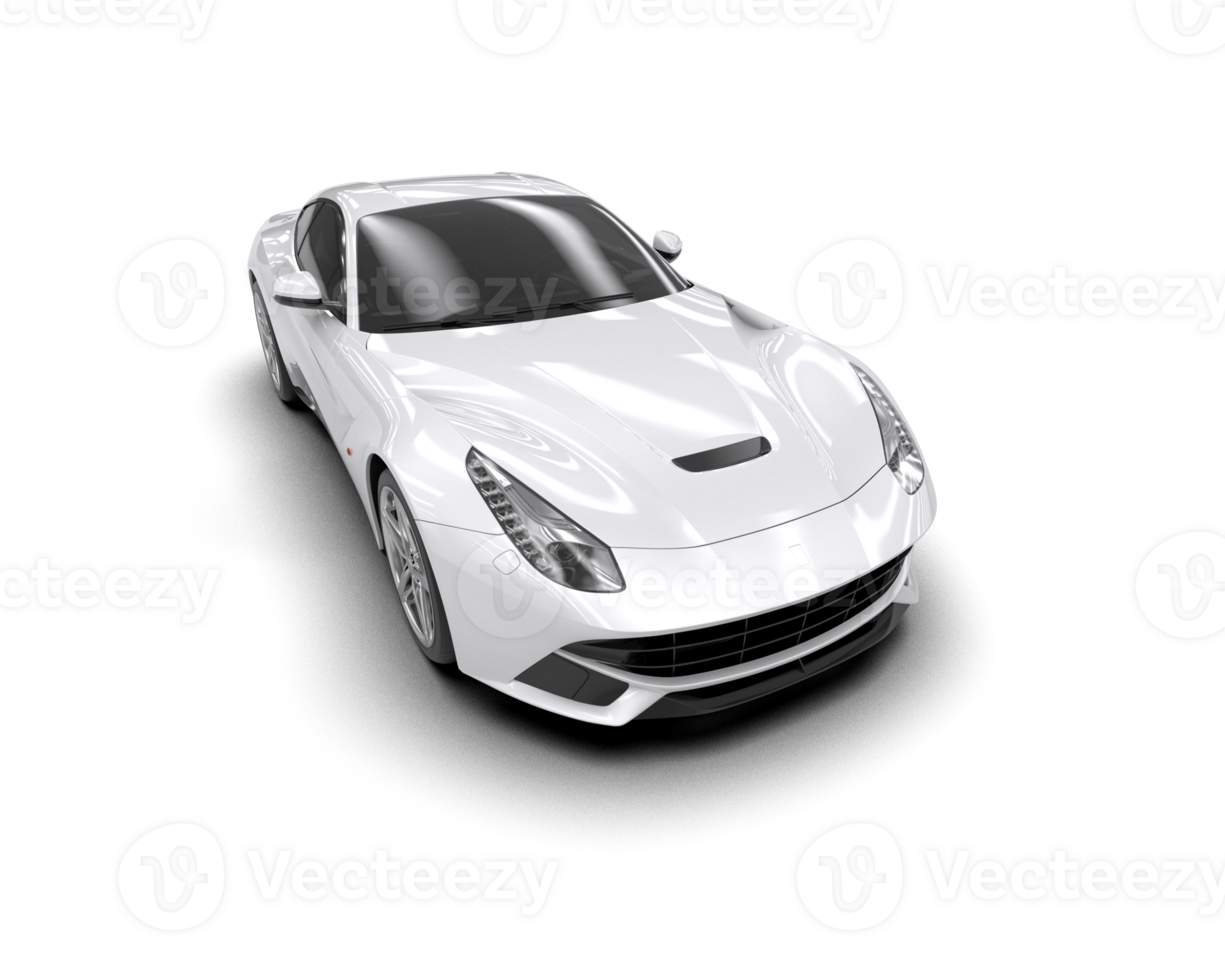 Realistic sport car isolated on background. 3d rendering - illustration png