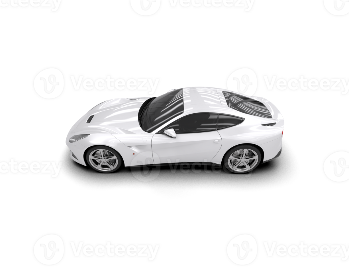 Realistic sport car isolated on background. 3d rendering - illustration png