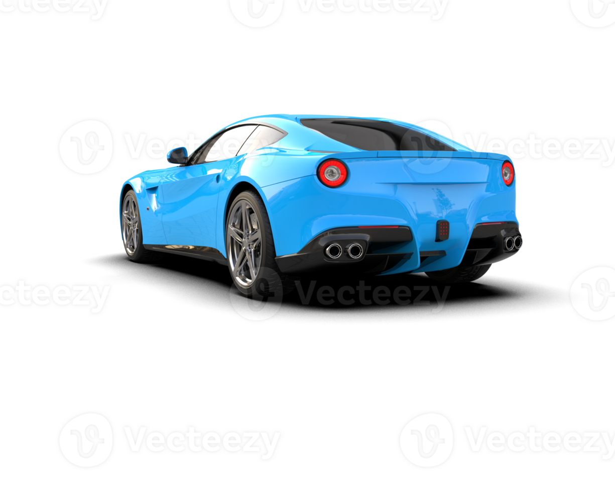 Realistic sport car isolated on background. 3d rendering - illustration png
