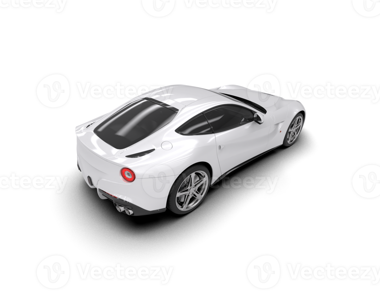Realistic sport car isolated on background. 3d rendering - illustration png