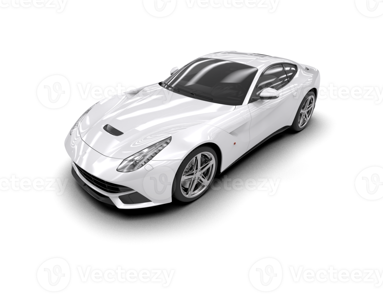 Realistic sport car isolated on background. 3d rendering - illustration png