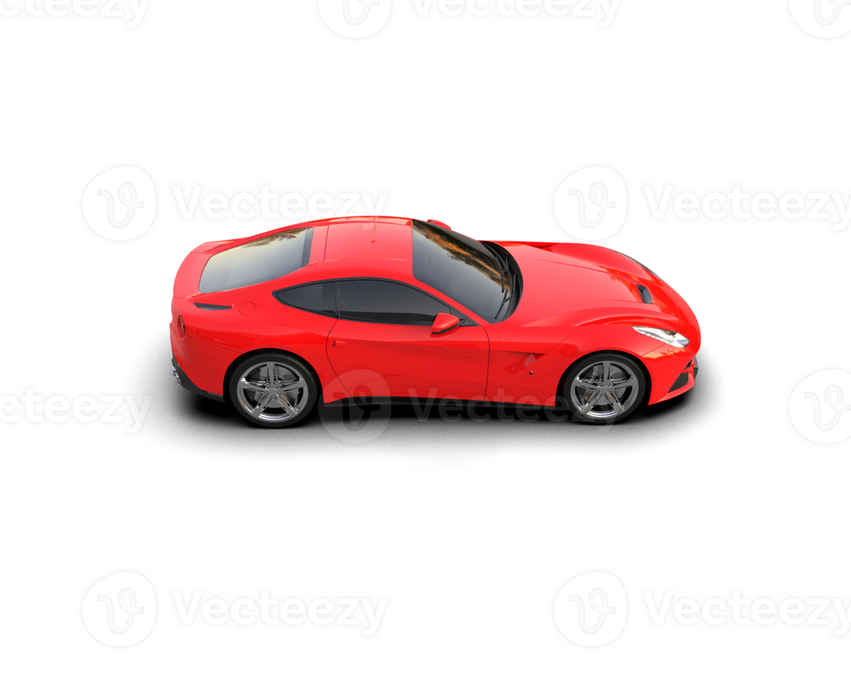 Realistic sport car isolated on background. 3d rendering - illustration png