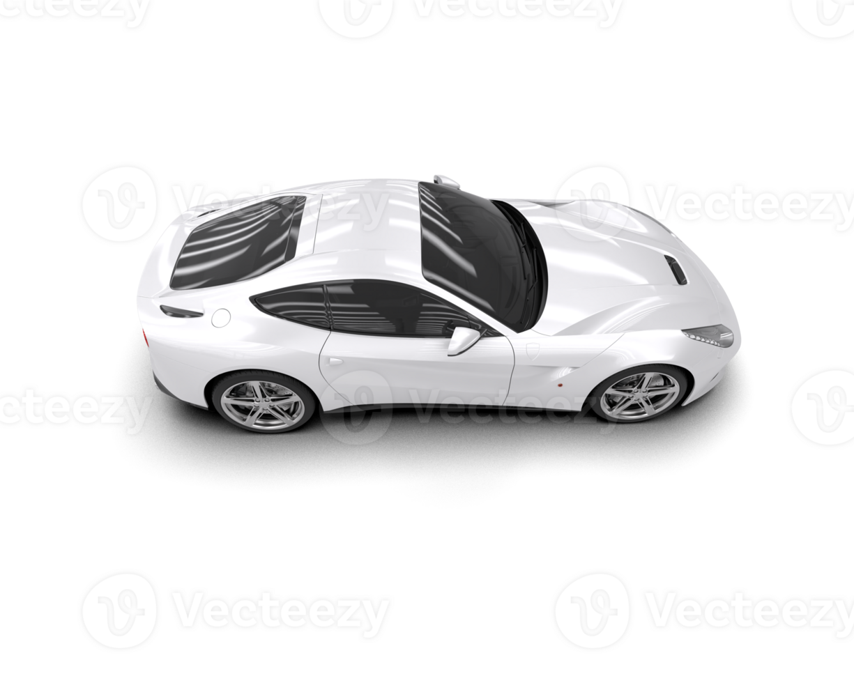 Realistic sport car isolated on background. 3d rendering - illustration png