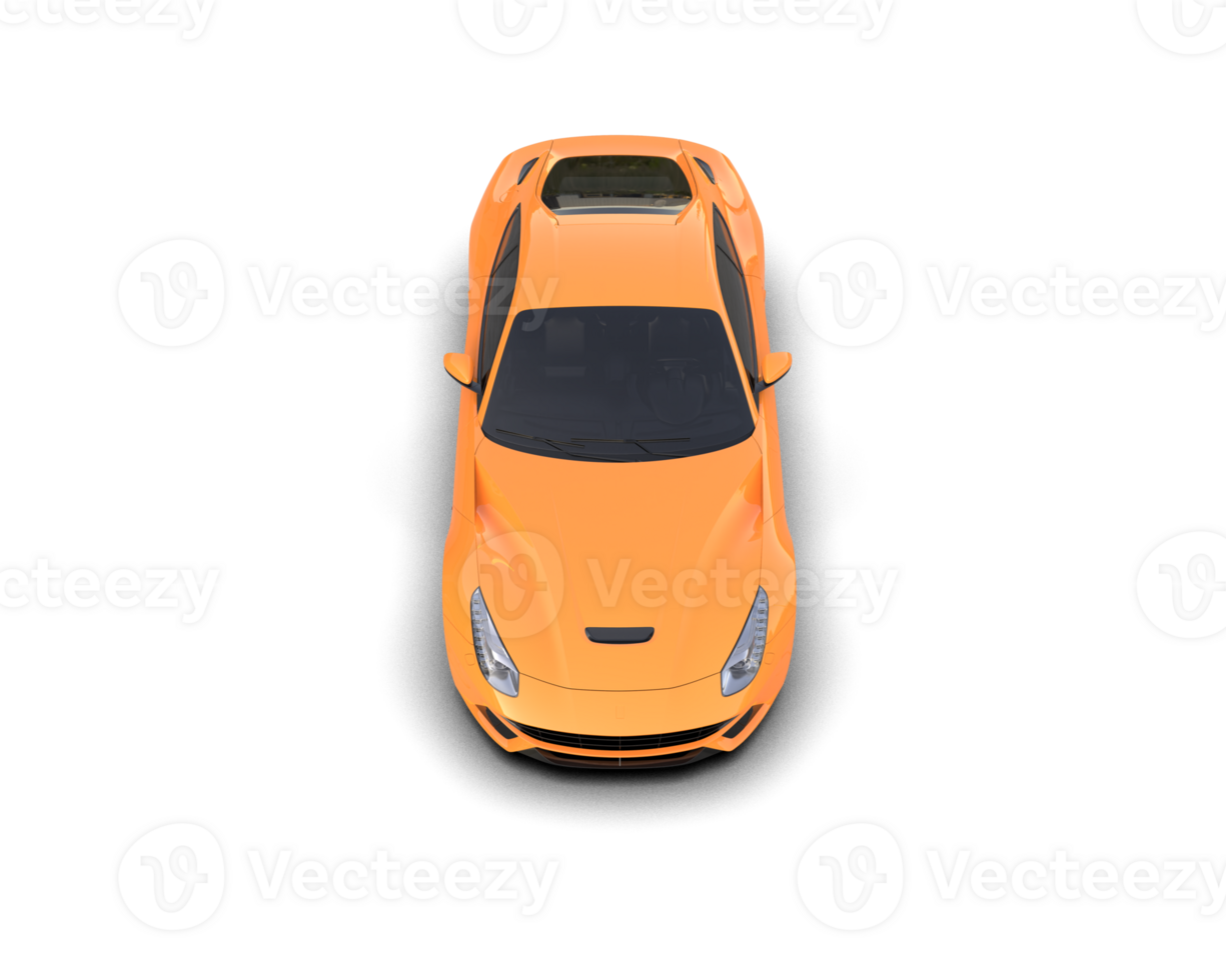 Realistic sport car isolated on background. 3d rendering - illustration png