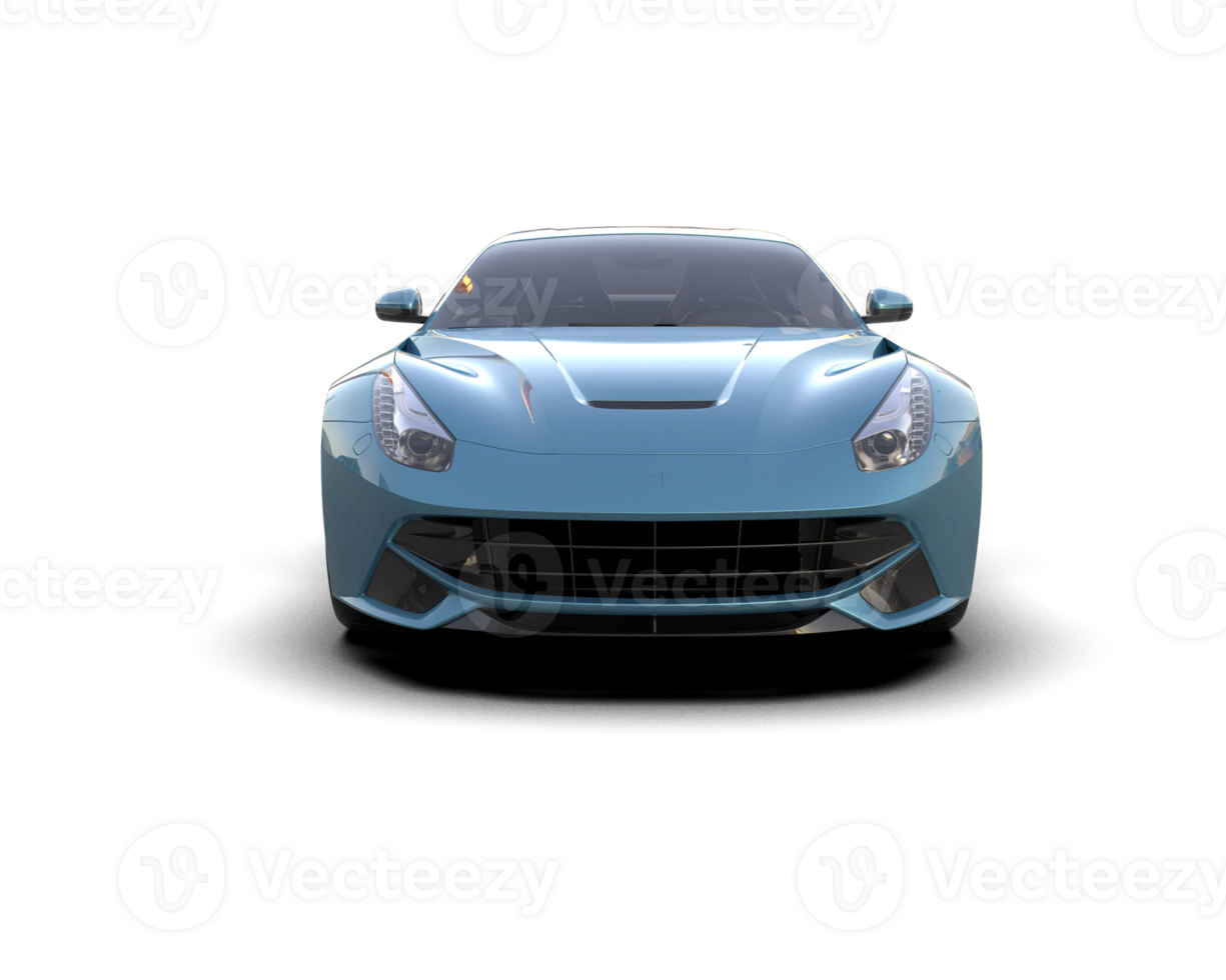 Realistic sport car isolated on background. 3d rendering - illustration png