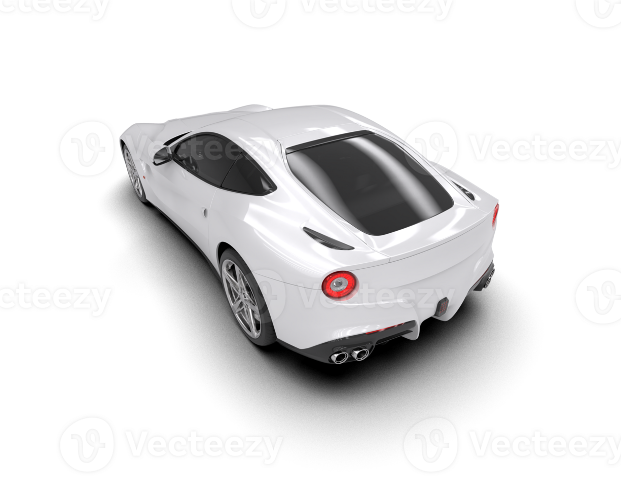 Realistic sport car isolated on background. 3d rendering - illustration png