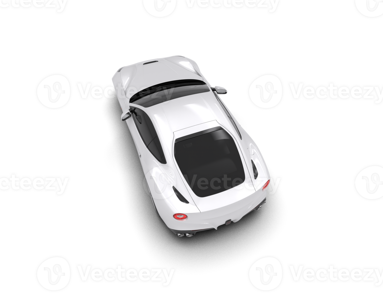 Realistic sport car isolated on background. 3d rendering - illustration png