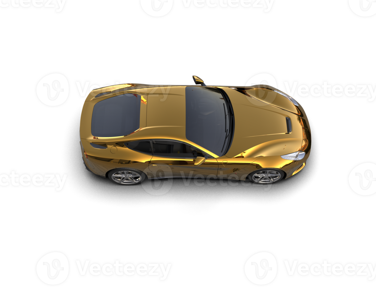 Realistic sport car isolated on background. 3d rendering - illustration png