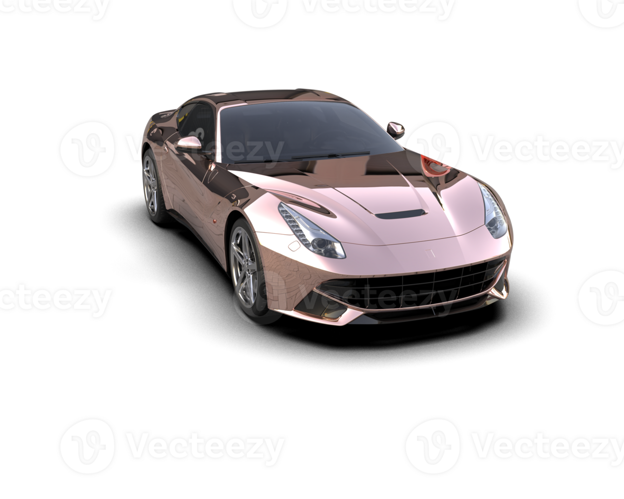 Realistic sport car isolated on background. 3d rendering - illustration png
