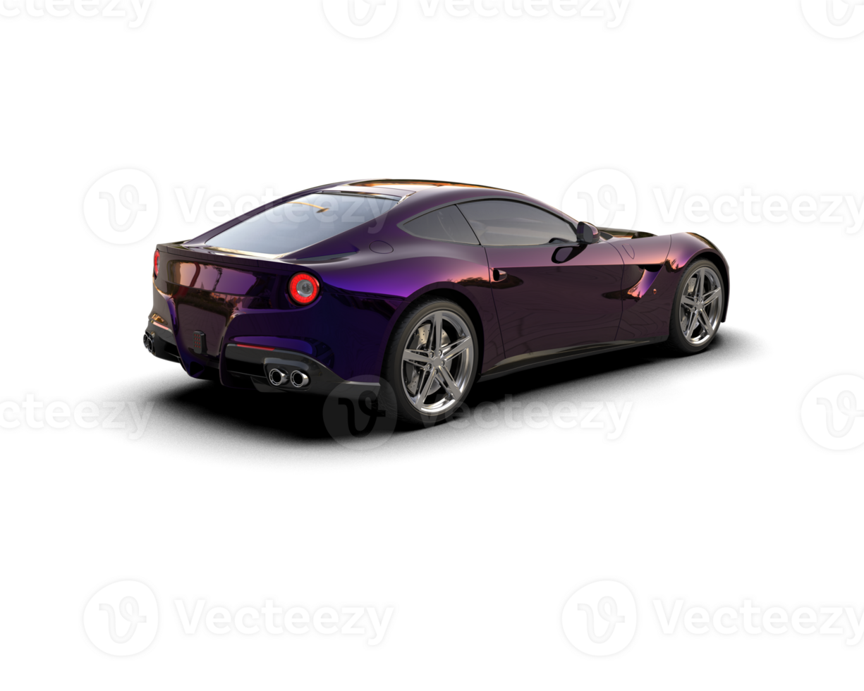 Realistic sport car isolated on background. 3d rendering - illustration png