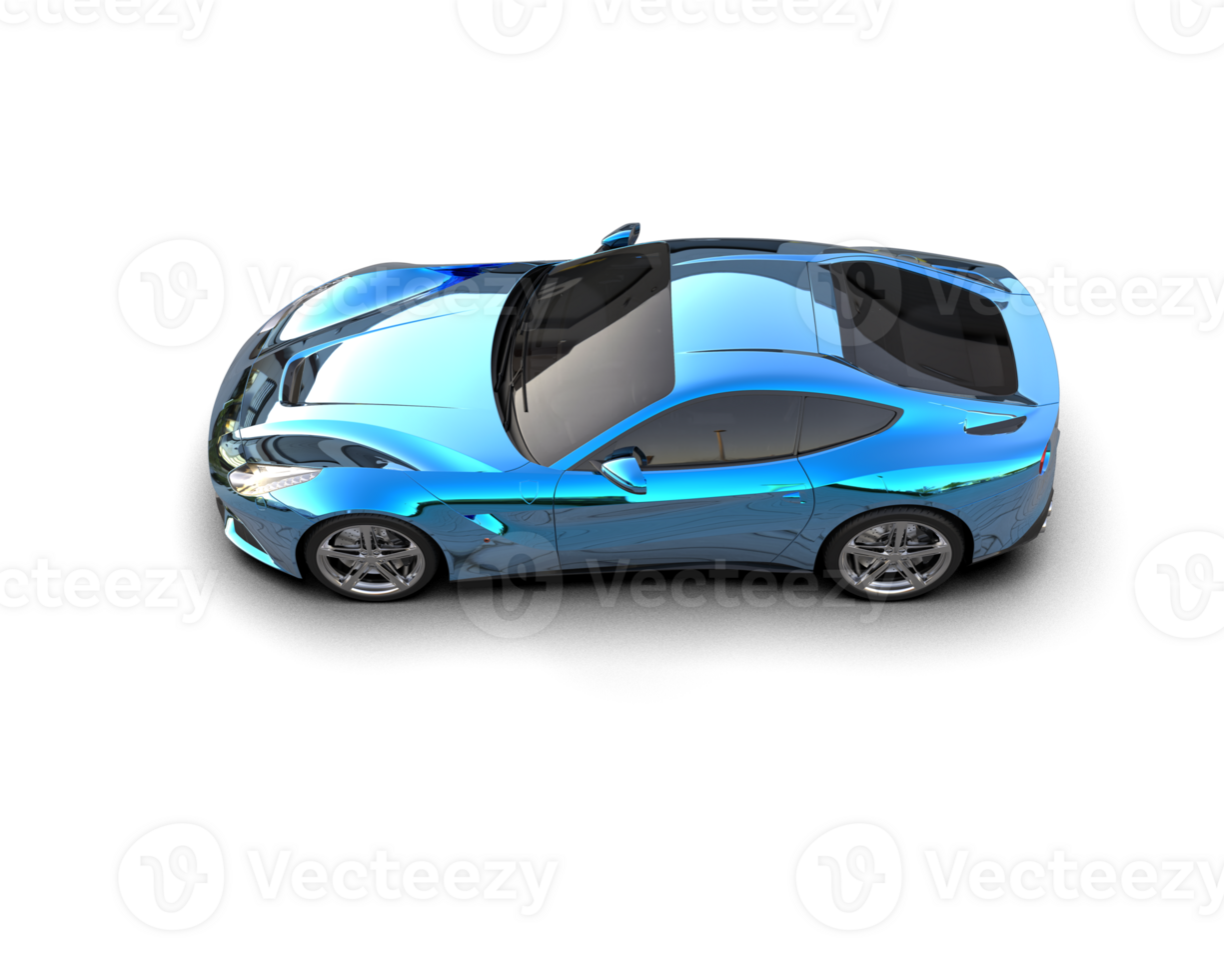 Realistic sport car isolated on background. 3d rendering - illustration png