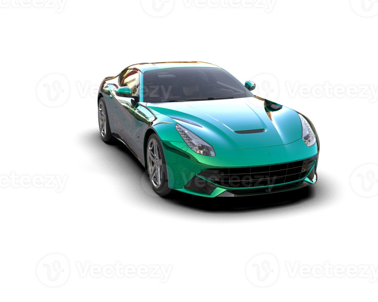 Realistic sport car isolated on background. 3d rendering - illustration png
