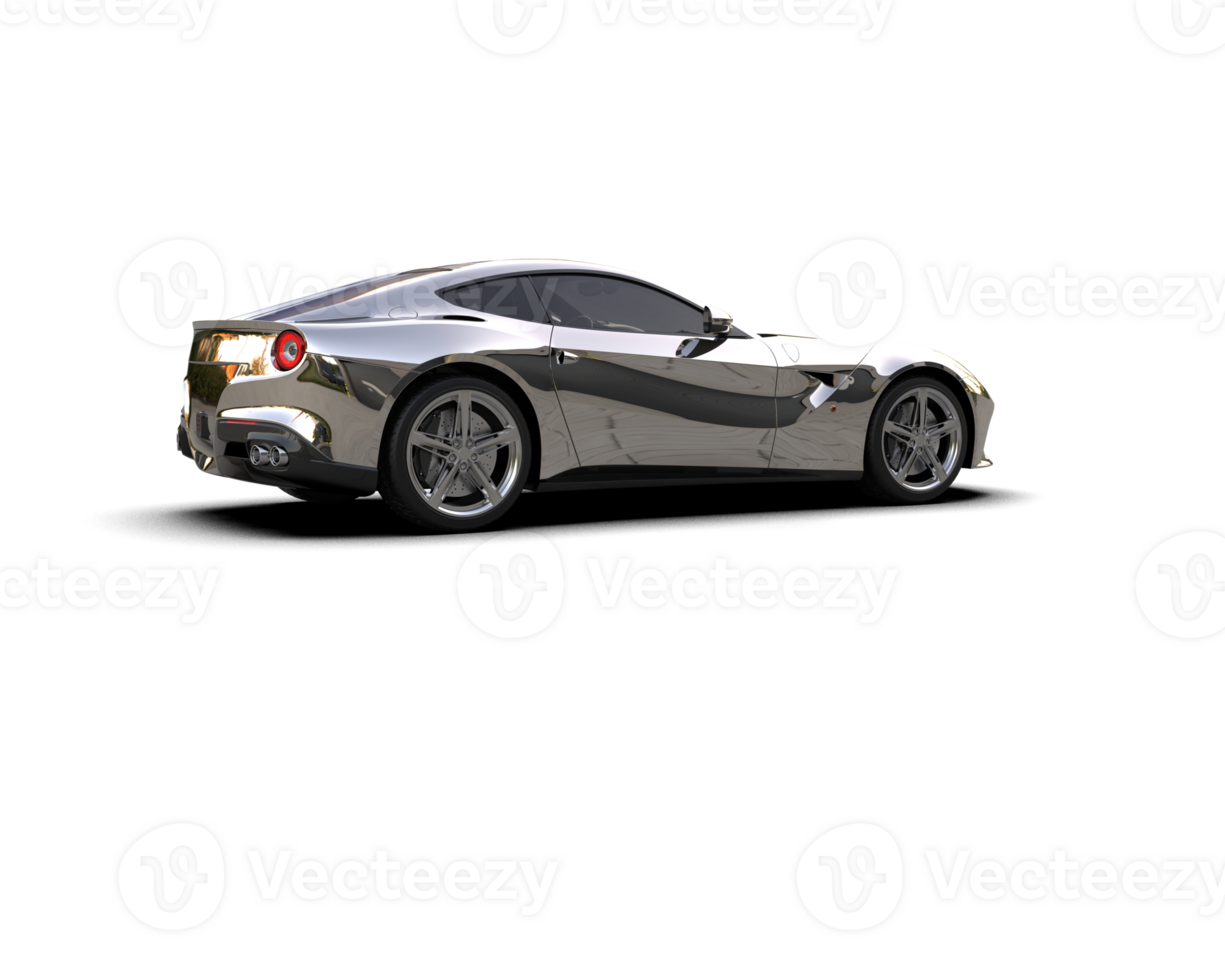 Realistic sport car isolated on background. 3d rendering - illustration png