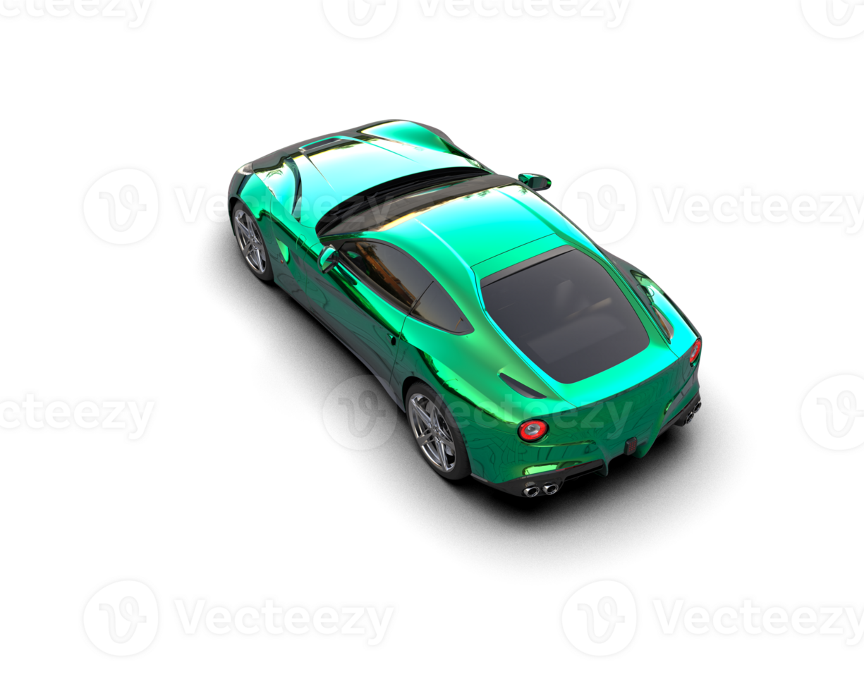 Realistic sport car isolated on background. 3d rendering - illustration png