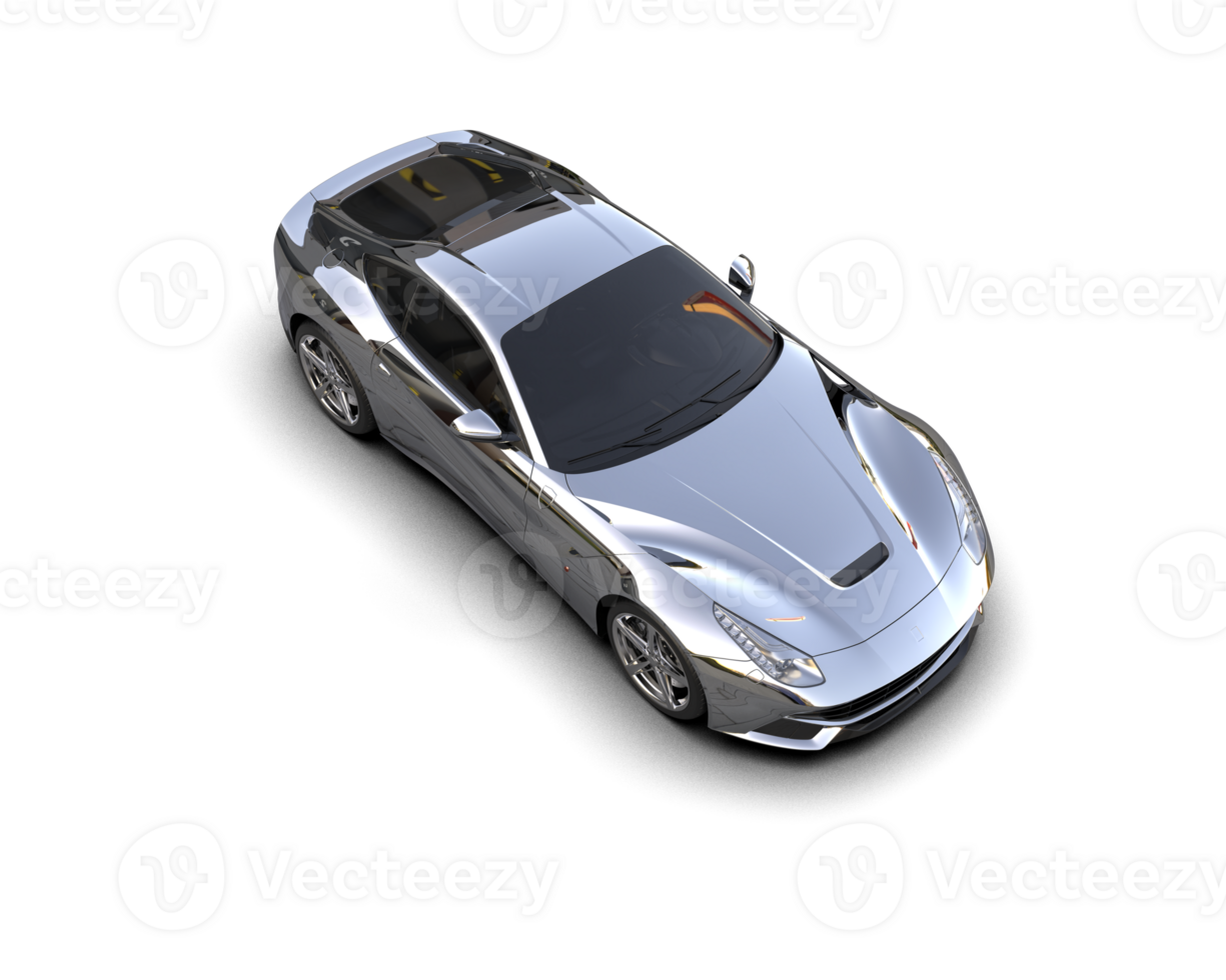 Realistic sport car isolated on background. 3d rendering - illustration png
