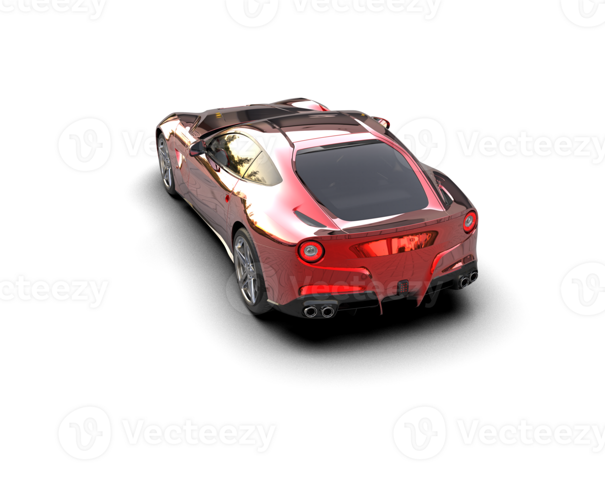 Realistic sport car isolated on background. 3d rendering - illustration png