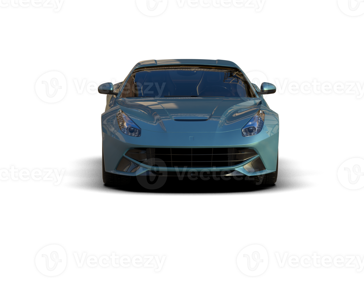 Realistic sport car isolated on background. 3d rendering - illustration png