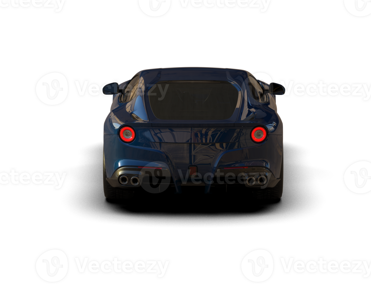 Realistic sport car isolated on background. 3d rendering - illustration png