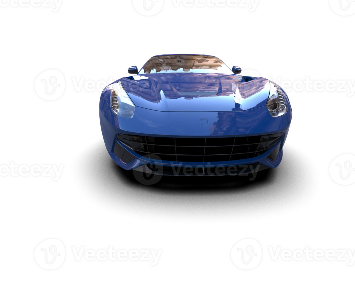 Realistic sport car isolated on background. 3d rendering - illustration png