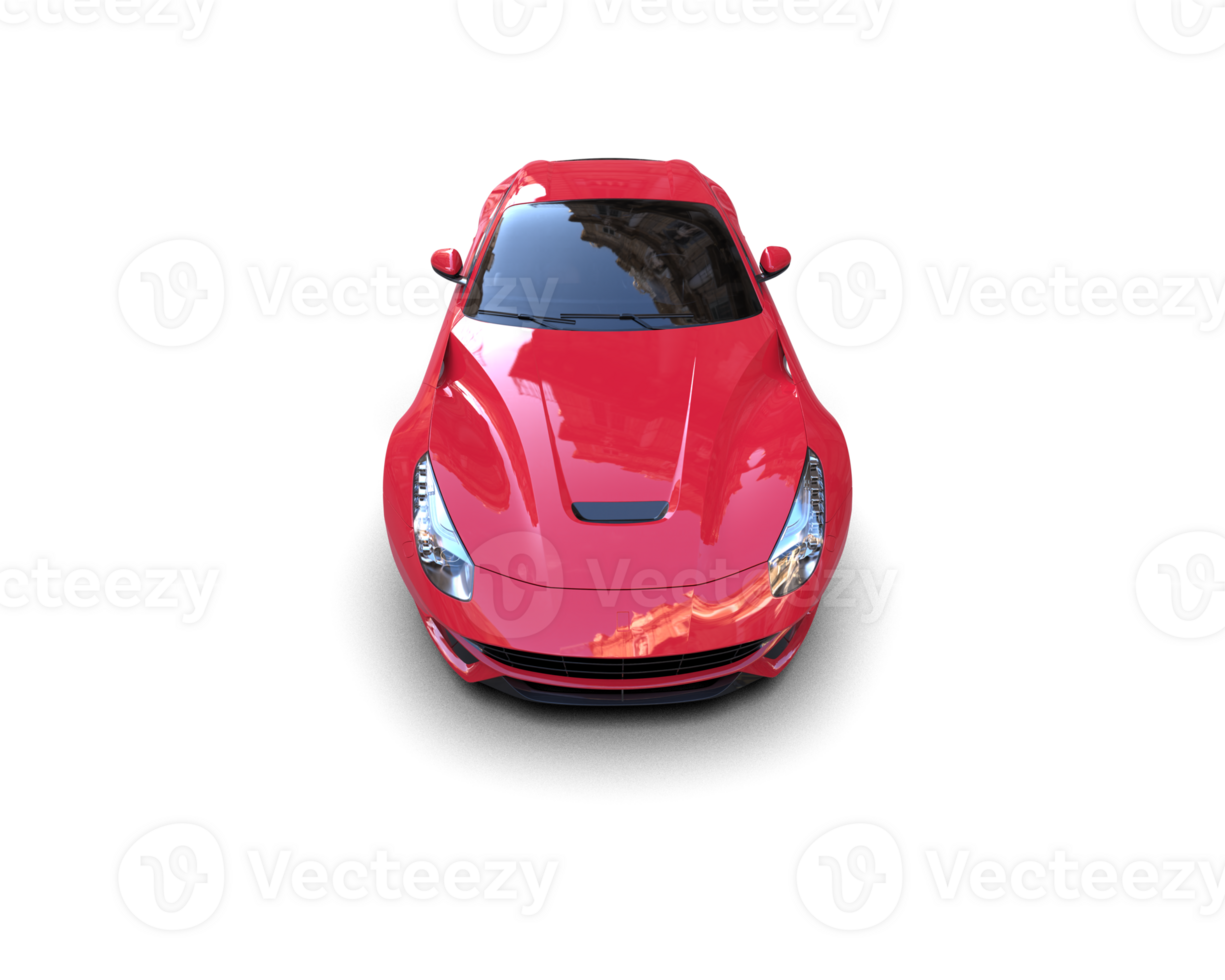 Realistic sport car isolated on background. 3d rendering - illustration png