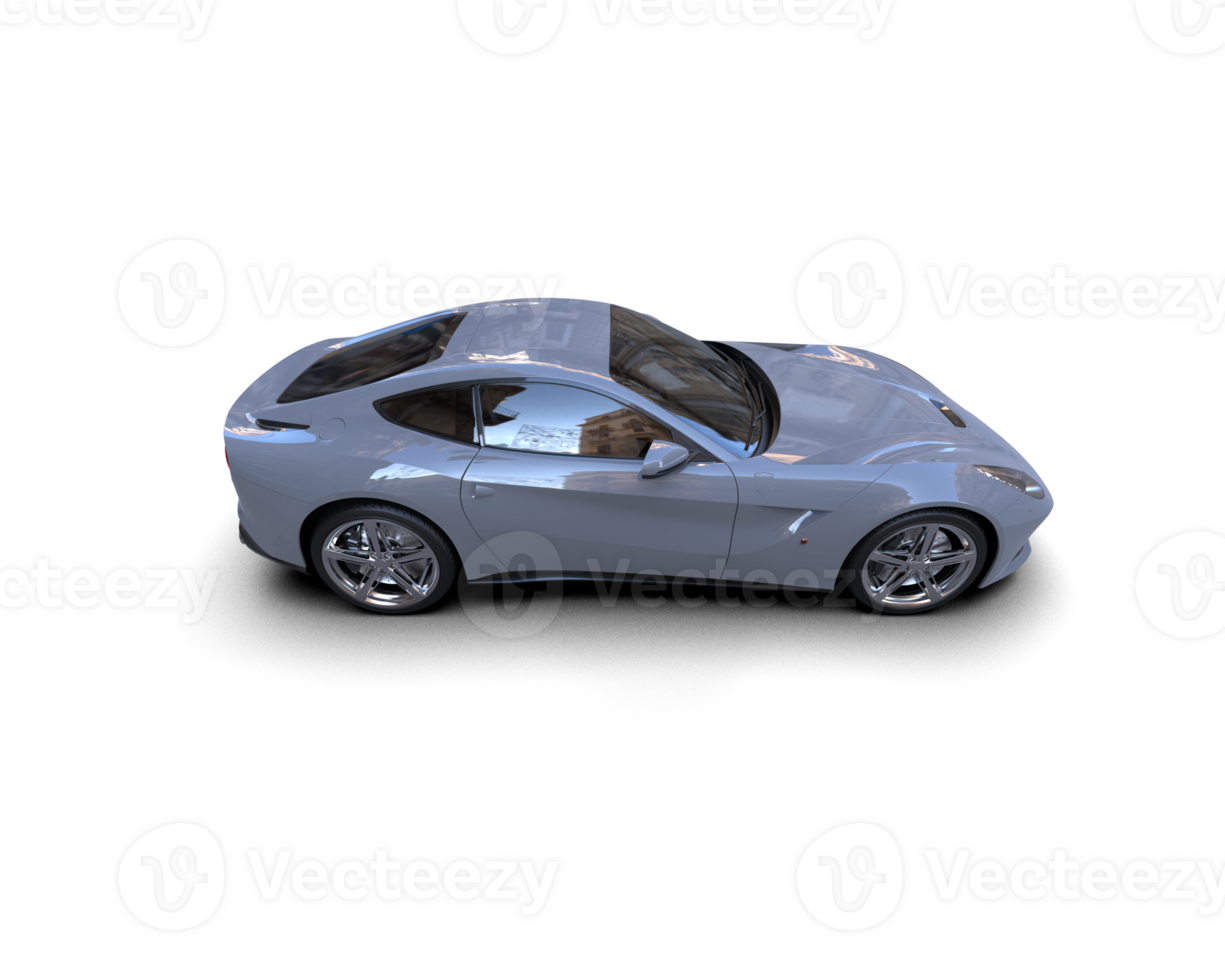 Realistic sport car isolated on background. 3d rendering - illustration png
