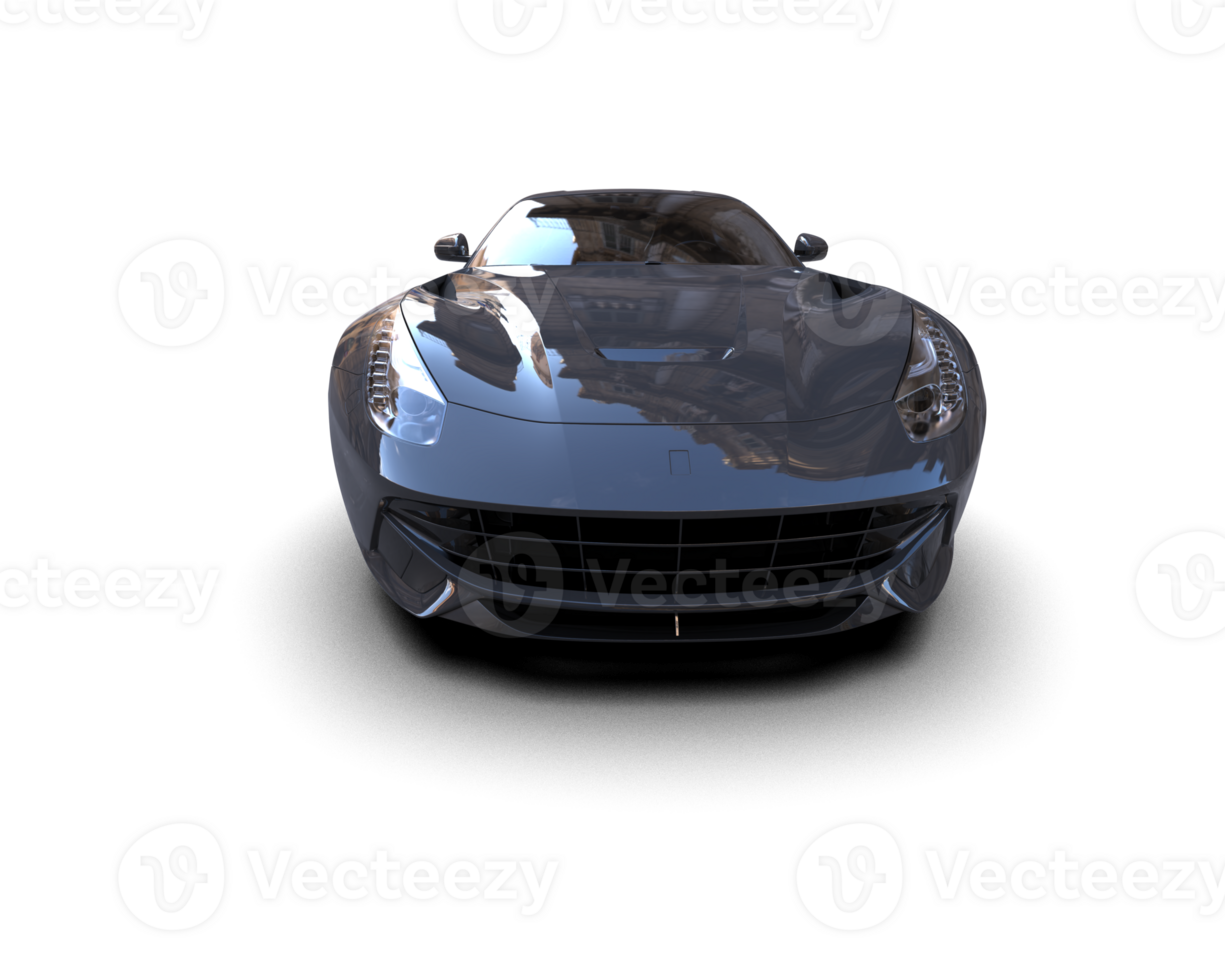 Realistic sport car isolated on background. 3d rendering - illustration png