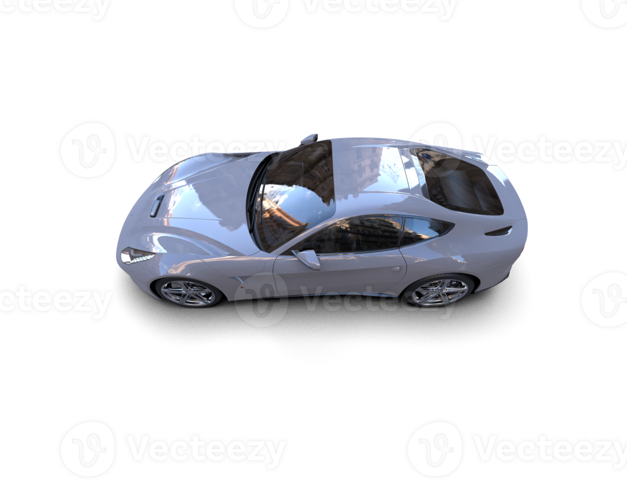 Realistic sport car isolated on background. 3d rendering - illustration png