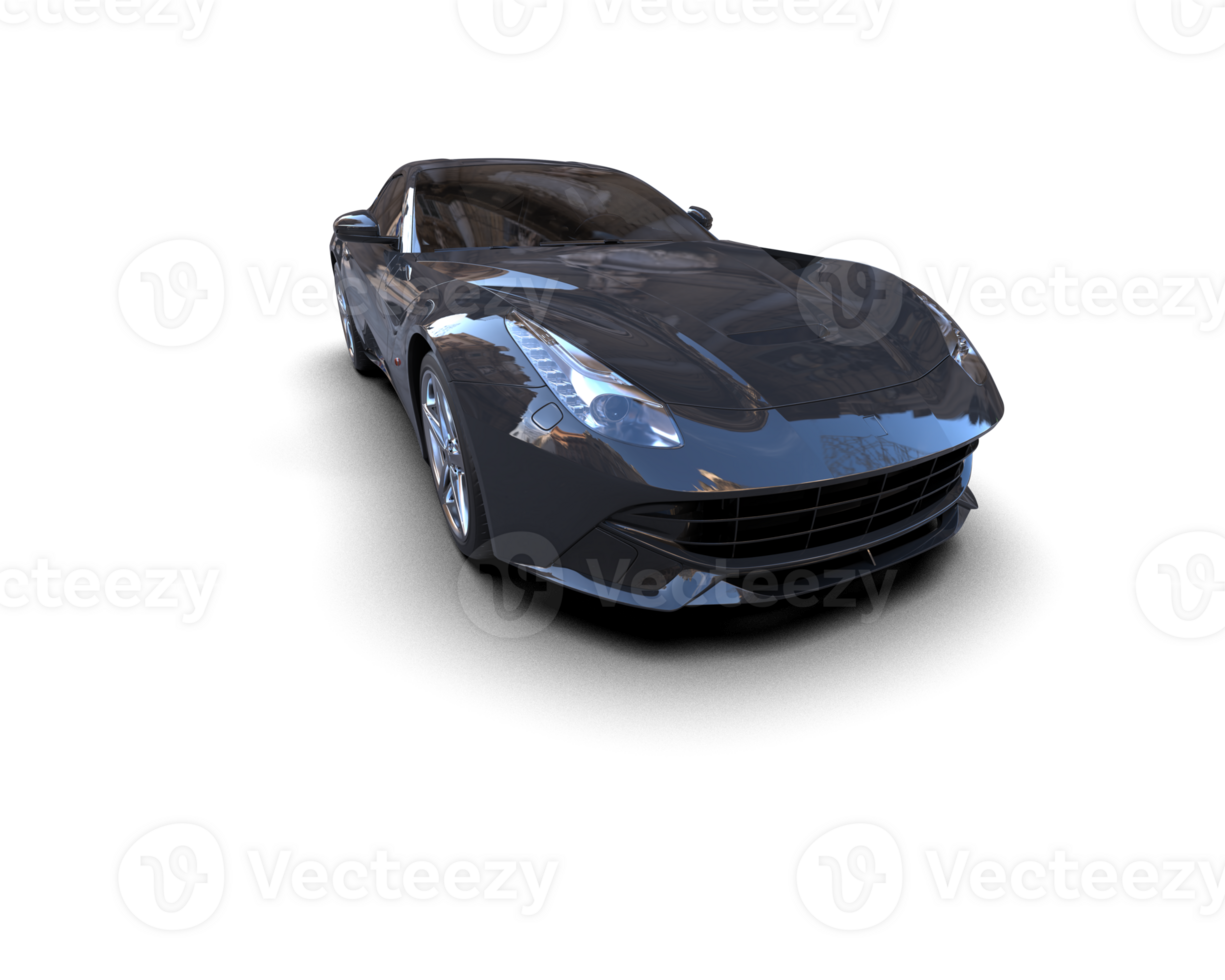 Realistic sport car isolated on background. 3d rendering - illustration png