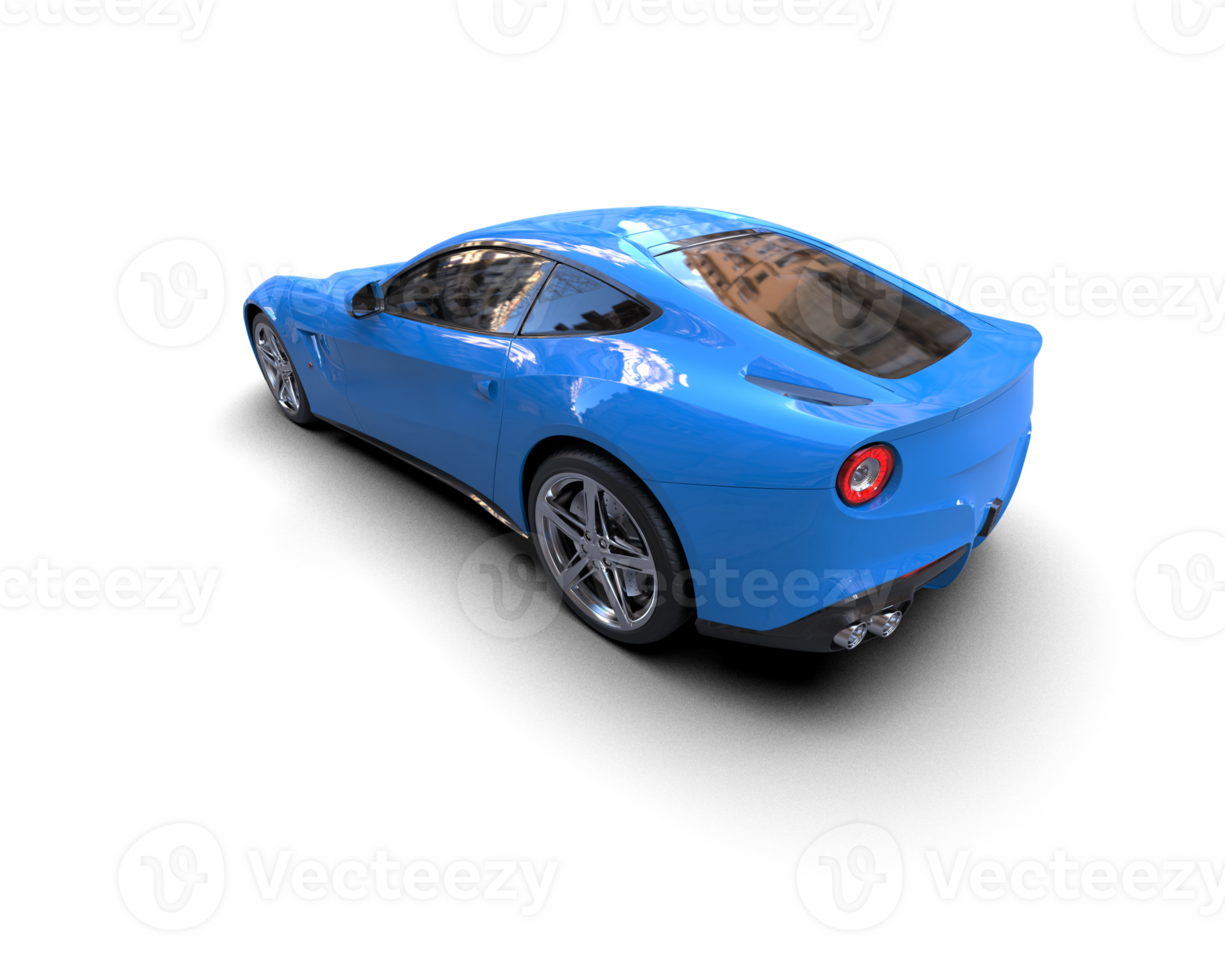 Realistic sport car isolated on background. 3d rendering - illustration png