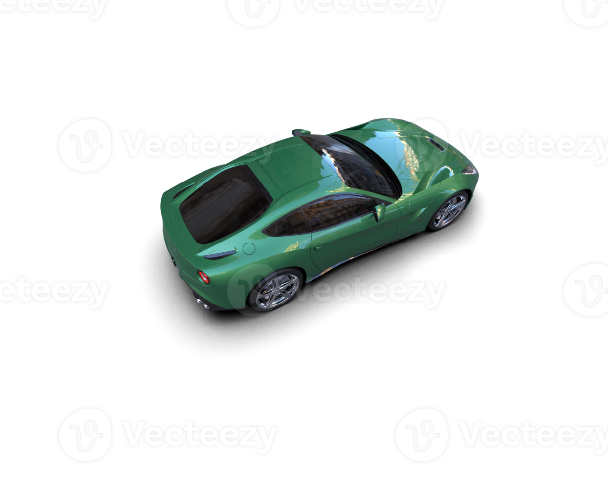 Realistic sport car isolated on background. 3d rendering - illustration png