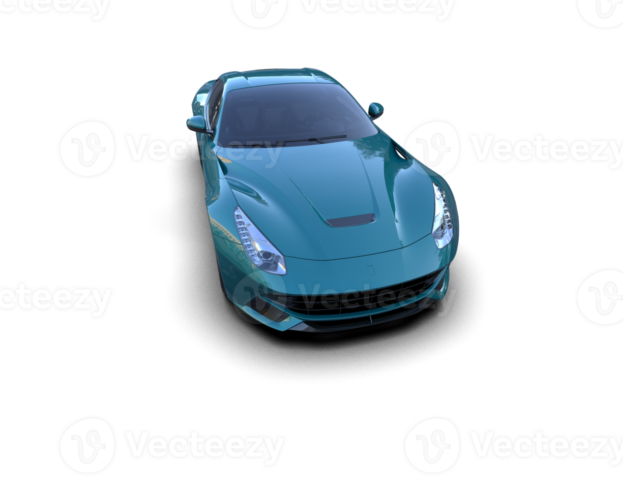 Realistic sport car isolated on background. 3d rendering - illustration png