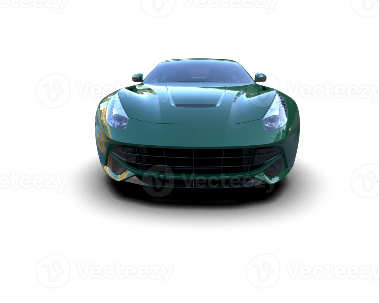 Realistic sport car isolated on background. 3d rendering - illustration png