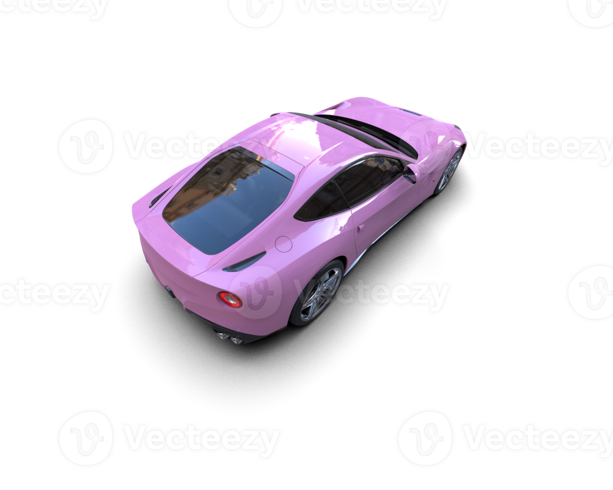 Realistic sport car isolated on background. 3d rendering - illustration png