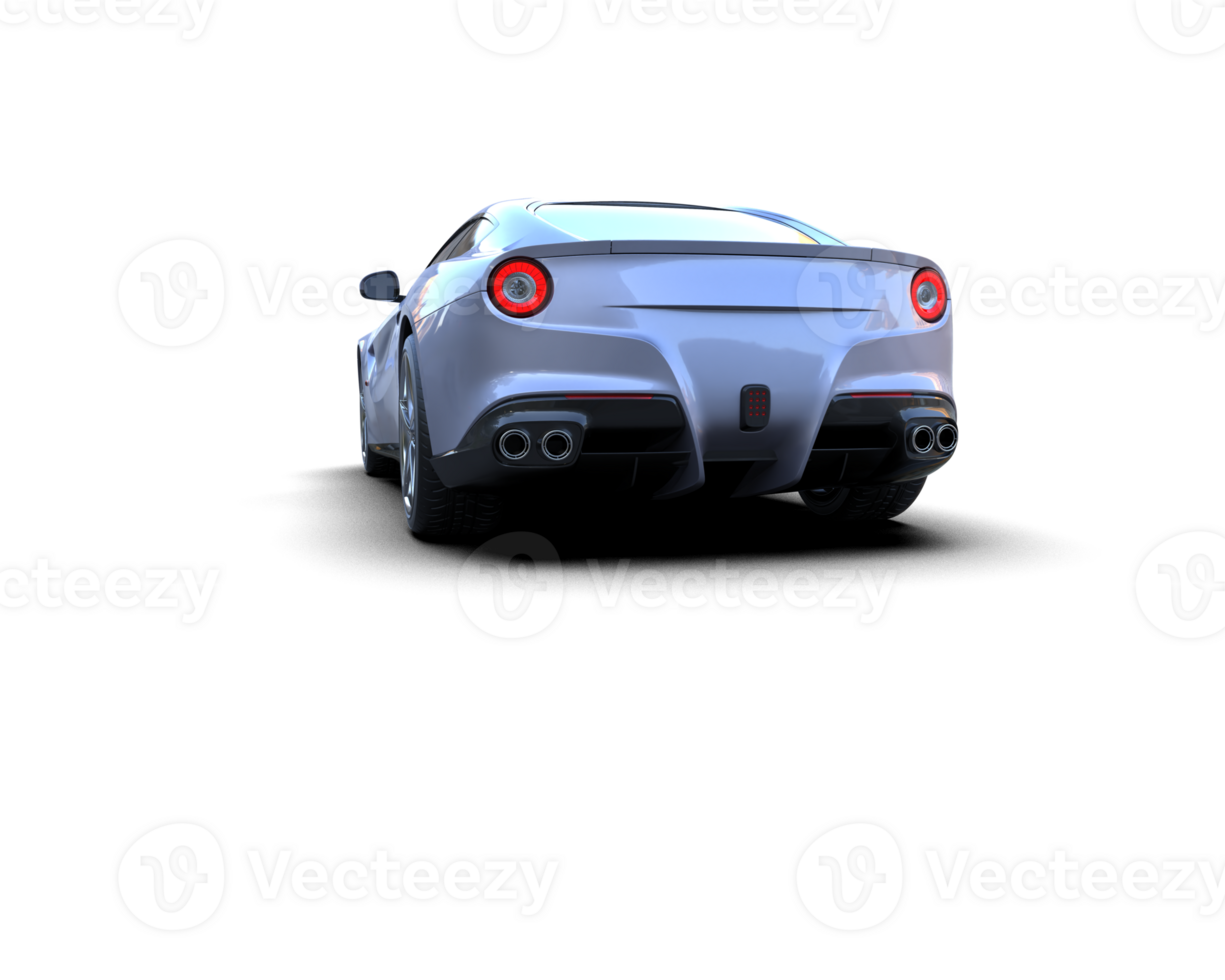 Realistic sport car isolated on background. 3d rendering - illustration png