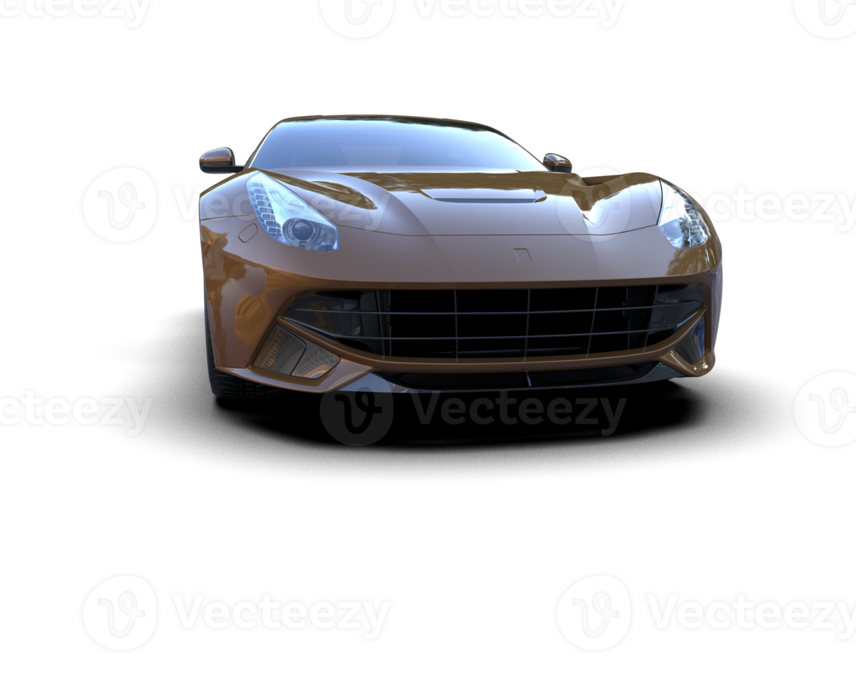 Realistic sport car isolated on background. 3d rendering - illustration png